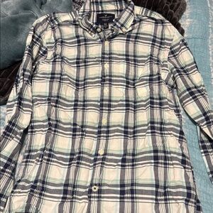 American Eagle Outfitters Blue Plaid Shirt